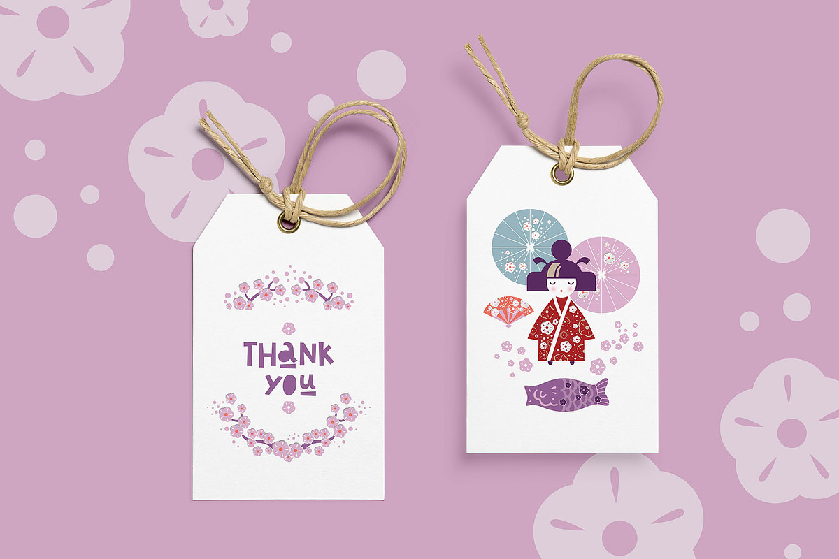 Cherry Blossom. Graphic set, an Illustration by Maru_art (Photo 10 of 10)