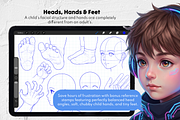 Kids Procreate Body Poses Stamps, a Brush Add-On by Selentaori Studio (Thumbnail 8 of 11)