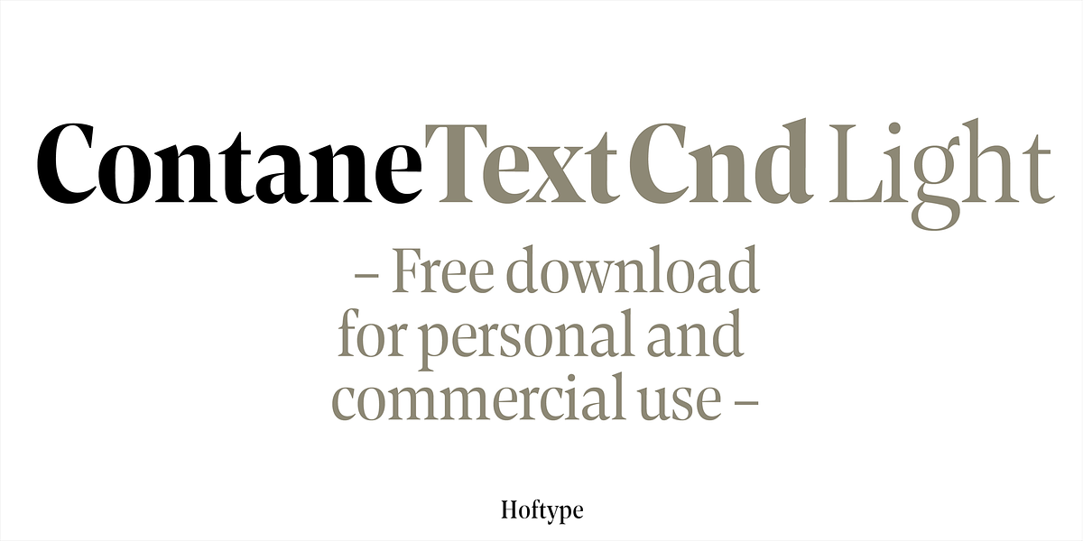 Contane Text Condensed, a Serif Font by Hoftype (Photo 4 of 11)