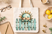 Whimsical Summer Funny Fence Clipart, an Illustration by Canvas Craft (Thumbnail 6 of 7)