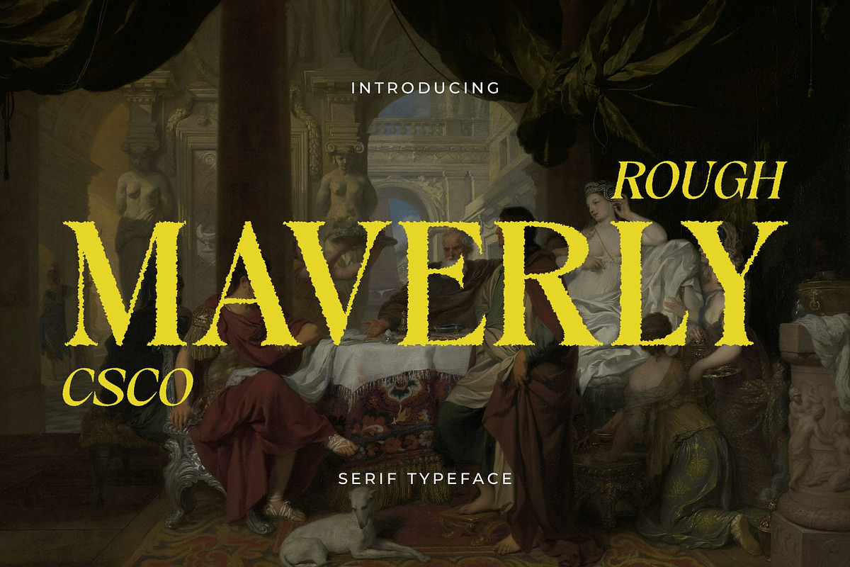 Maverly Rough, a Serif Font by Craft Supply Co. (Photo 1 of 8)