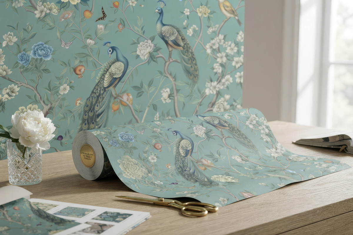 Sage Green Chinoiserie Wallpaper, a Wallpaper Graphic by by creative paper (Photo 8 of 20)