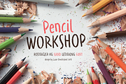 WORKSHOP Pencil, a Font by Posterizer KG (Thumbnail 1 of 6)