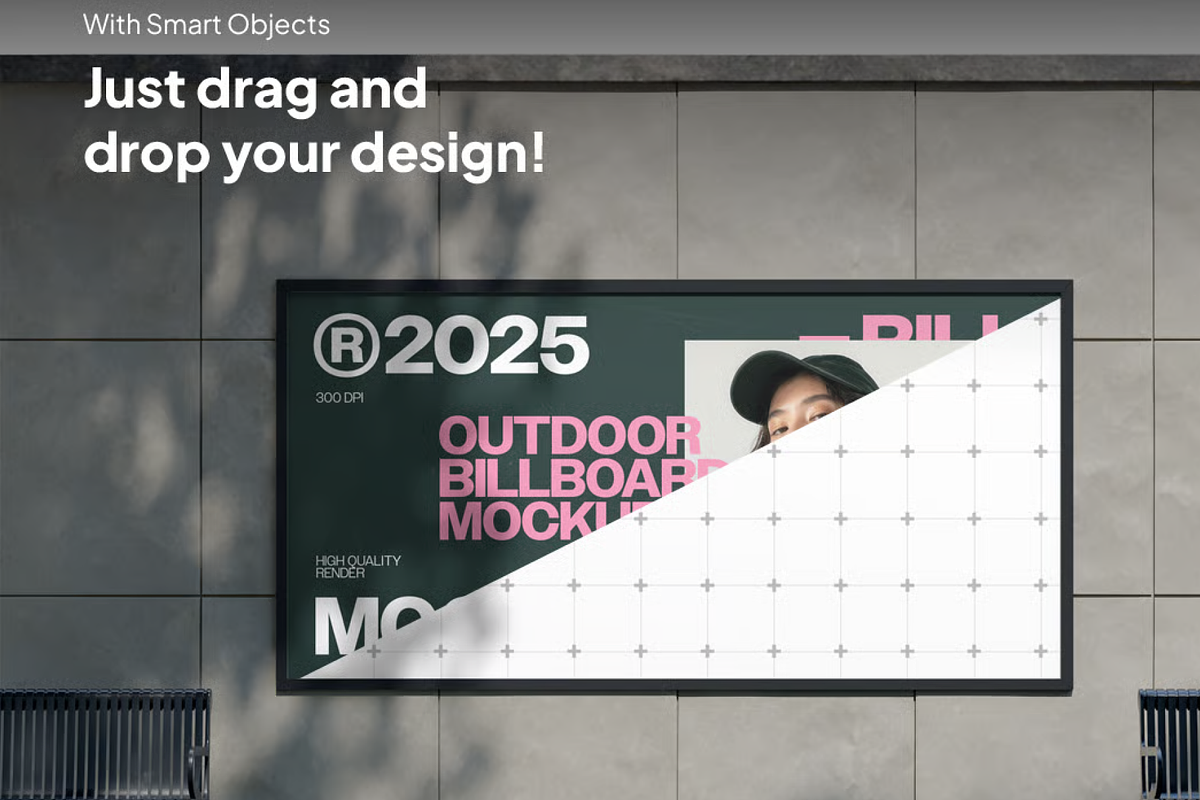 Large Outdoor Billboard Mockup, an Advertising Mockup by graphicsauce (Photo 4 of 4)
