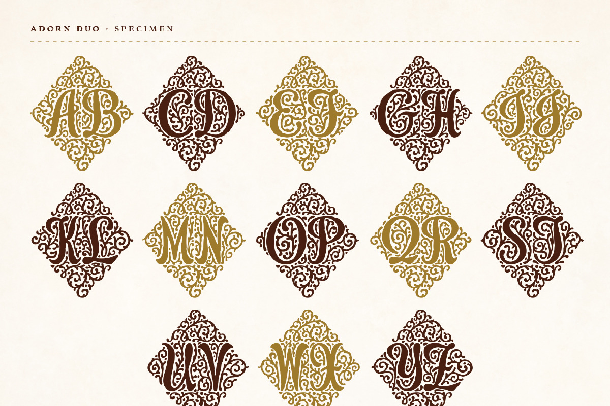 Adorn Collection, a Sans Serif Font by Laura Worthington (Photo 45 of 62)