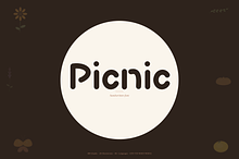 Picnic-groovy warm typeface