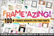 Frame'azing! 100+ Poster Mockups, a Product Mockup by Frisk Shop (Thumbnail 1 of 15)