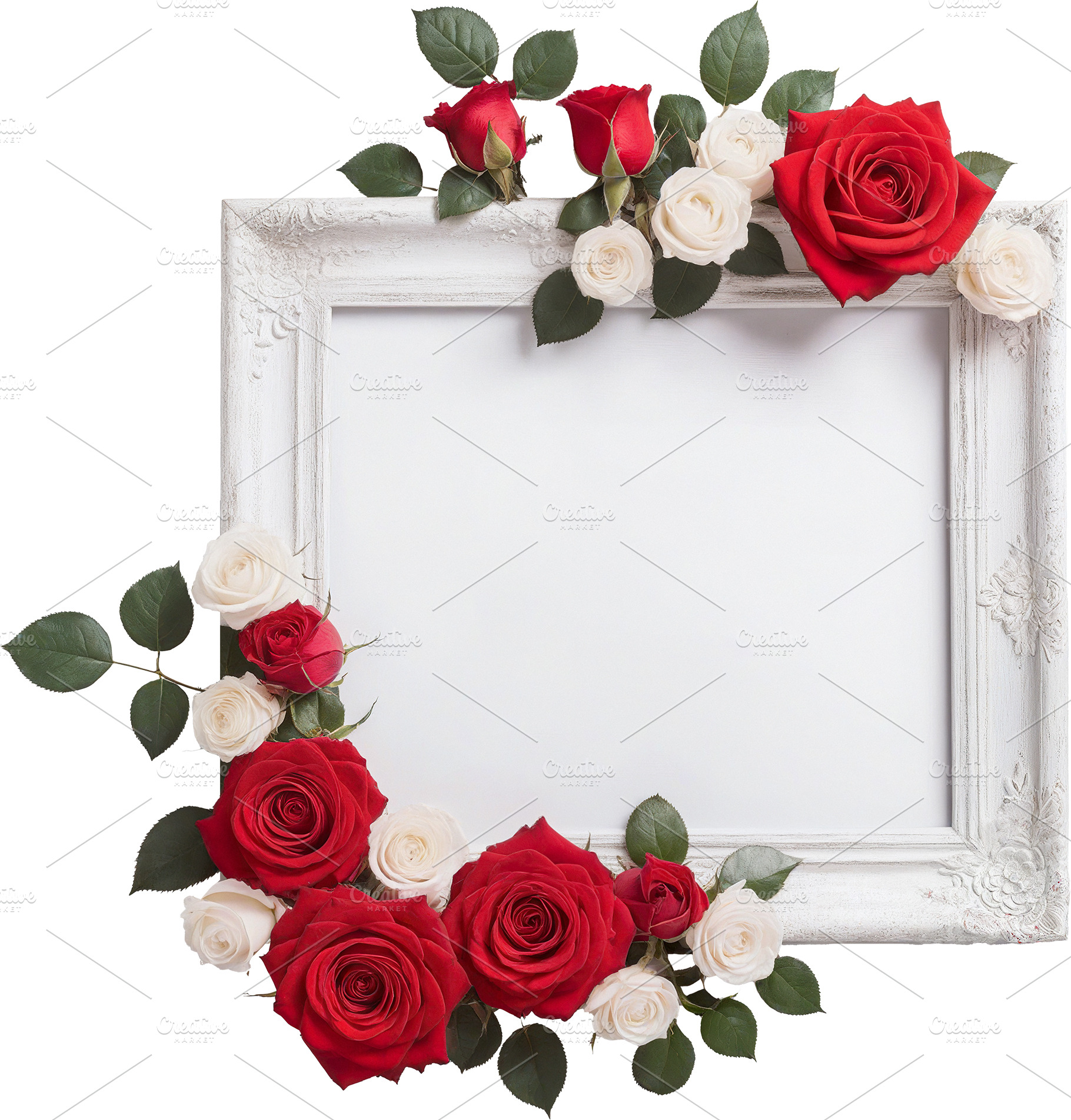 A frame of rose flowers, an Arts & Entertainment Photo by itakdalee