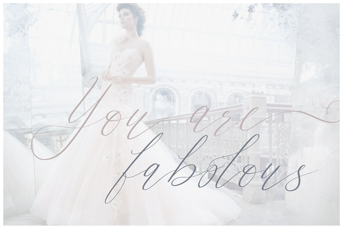 Hello Glamour font with swashes, a Script Font by Rad Fonts (Photo 12 of 15)