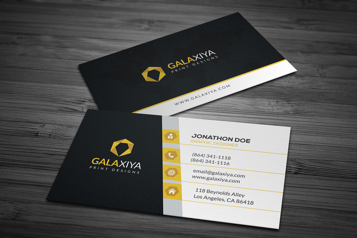 Creative Modern Business Cards, a Business Card Template by Galaxiya (Photo 10 of 11)