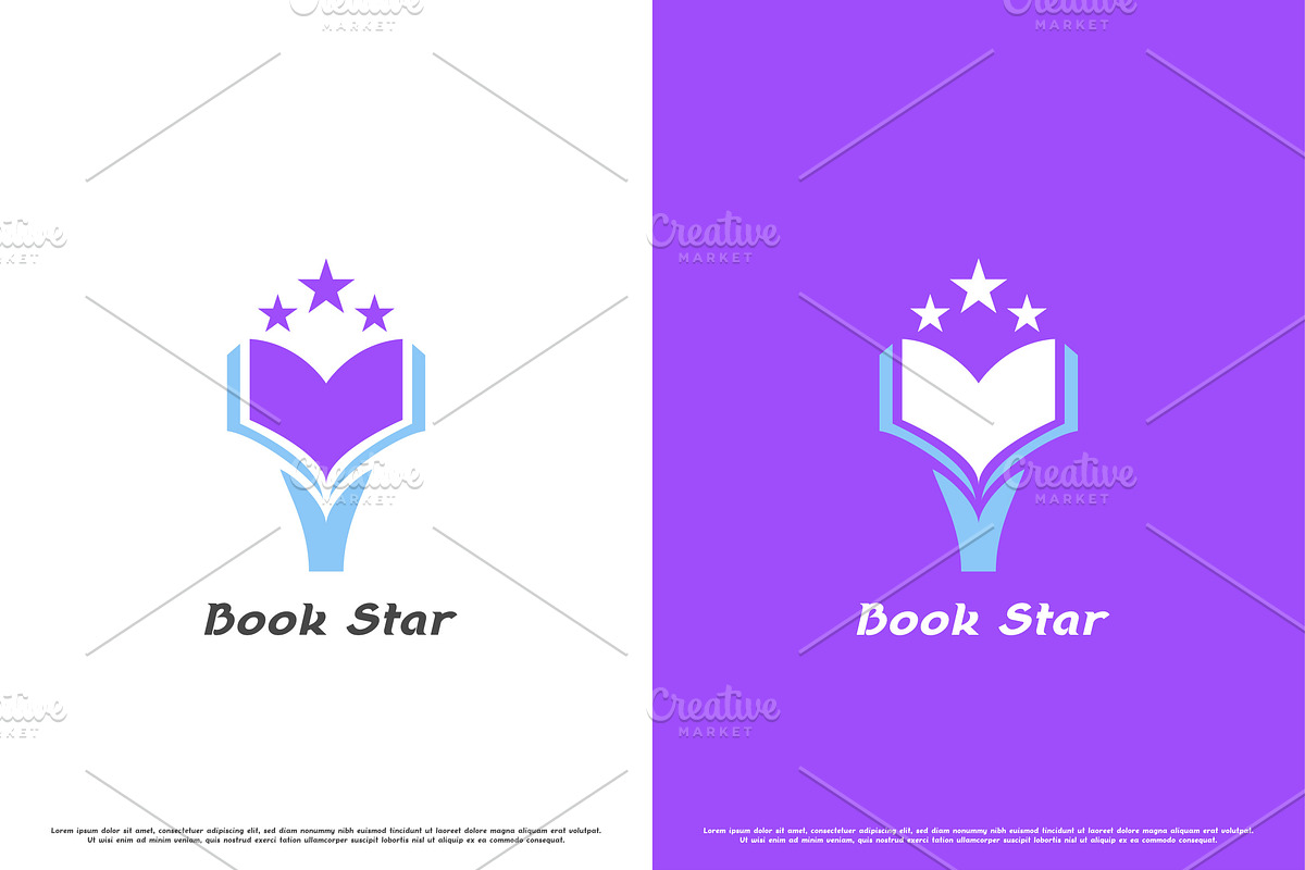 Book Star Logo Design Illustration, a Branding & Logo Template by Morvana Crew