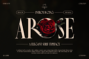 Arose - Elegant Serif Typeface, a Serif Font by MaikoHatta (Thumbnail 1 of 8)