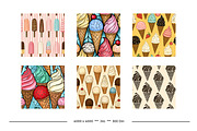 Ice Cream Retro Art Style Patterns, a Pattern Graphic by karenfoleyphoto (Thumbnail 9 of 10)