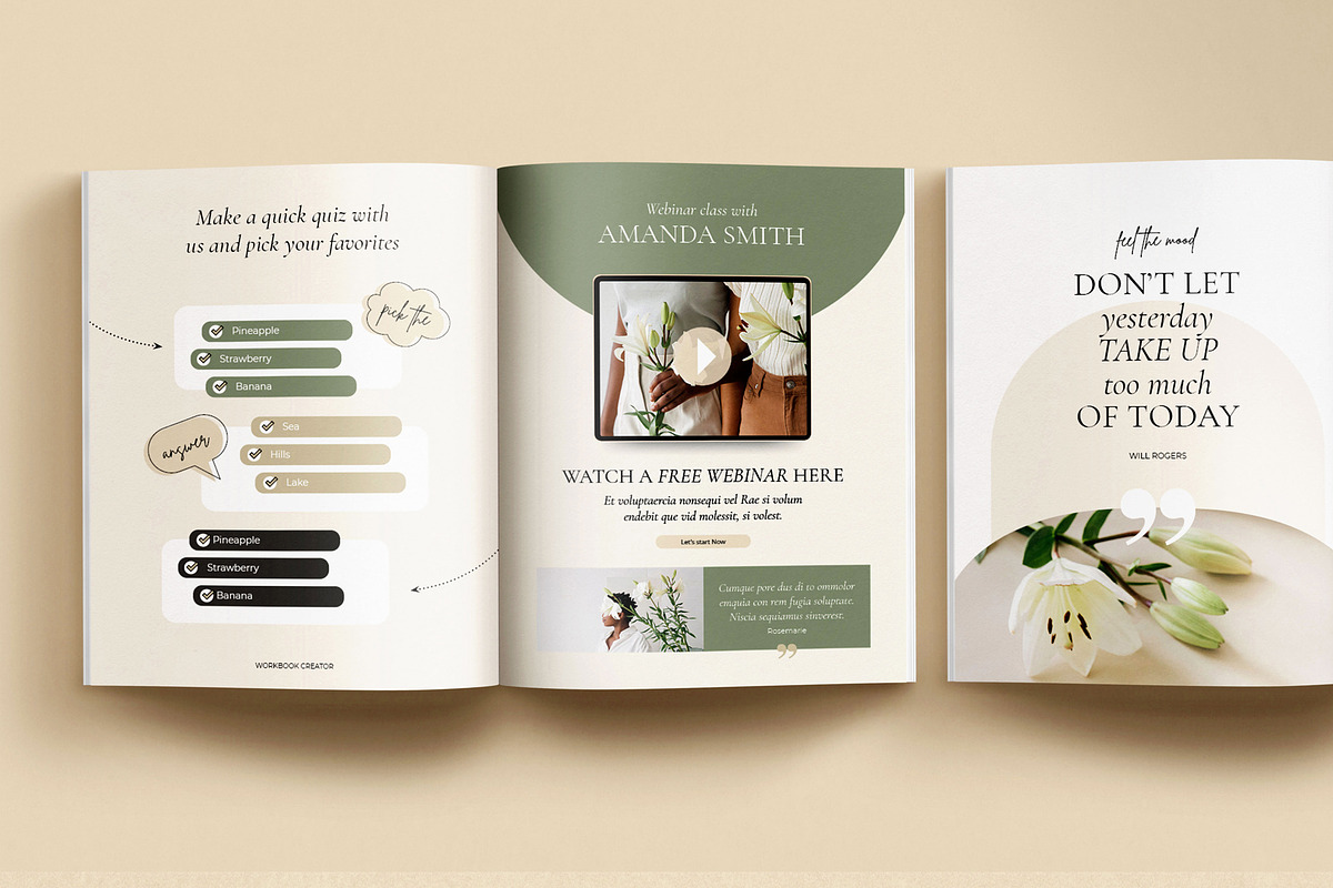 2in1 eBook+WorkBook for Course 2023, a Magazine Template by Mirazz (Photo 18 of 41)