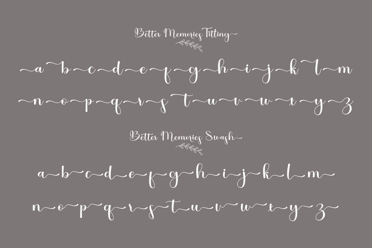 Better Memories, a Script Font by TM Type (Photo 8 of 12)