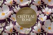 Château Rose Watercolor Patterns, a Pattern Graphic by Deveze Art & Co (Thumbnail 1 of 10)