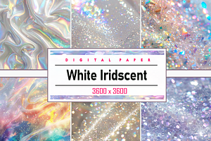 White Iridescent Background