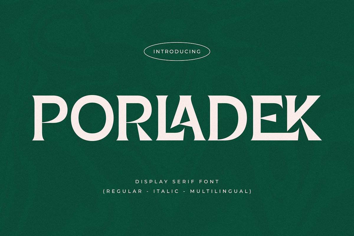 Porladek Display Serif Font, a Serif Font by Storytype Studio (Photo 1 of 15)