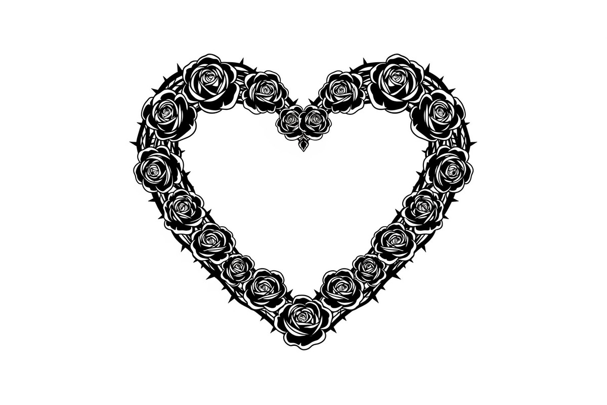 Floral Heart Wreath SVG Bundle, an Illustration by Gaye Art (Photo 29 of 31)