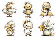Funny Pink Easter Chick Clipart, an Illustration by Daily.Designs (Thumbnail 3 of 8)