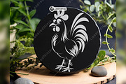 Cute Rooster Chicken Farmyard Animal, a Background Graphic by LaseredNinja (Thumbnail 7 of 7)