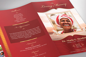 Loving Legal Trifold Funeral Program