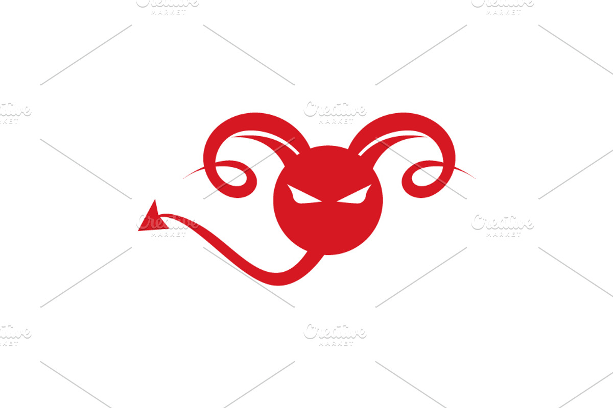Devil logo template design, a Branding & Logo Template by LOGOCREATIVE