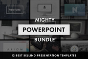 Mighty PowerPoint Pack, a Presentation Template by Tugcu Design Co. (Thumbnail 1 of 12)
