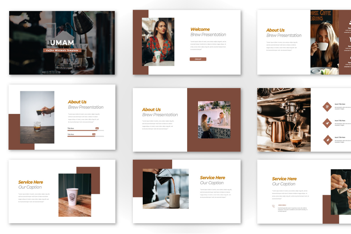 Umam Coffee Shop PowerPoint, a Presentation Template by Overcloud (Photo 2 of 4)
