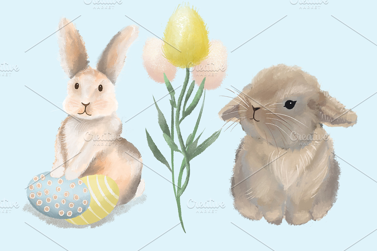 Happy Easter Clip Art Bundle, an Illustration by Lillias Faye (Photo 11 of 12)