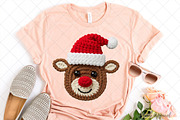 Crochet Rudolph Reindeer PNG, an Illustration by SinaCreation (Thumbnail 2 of 7)