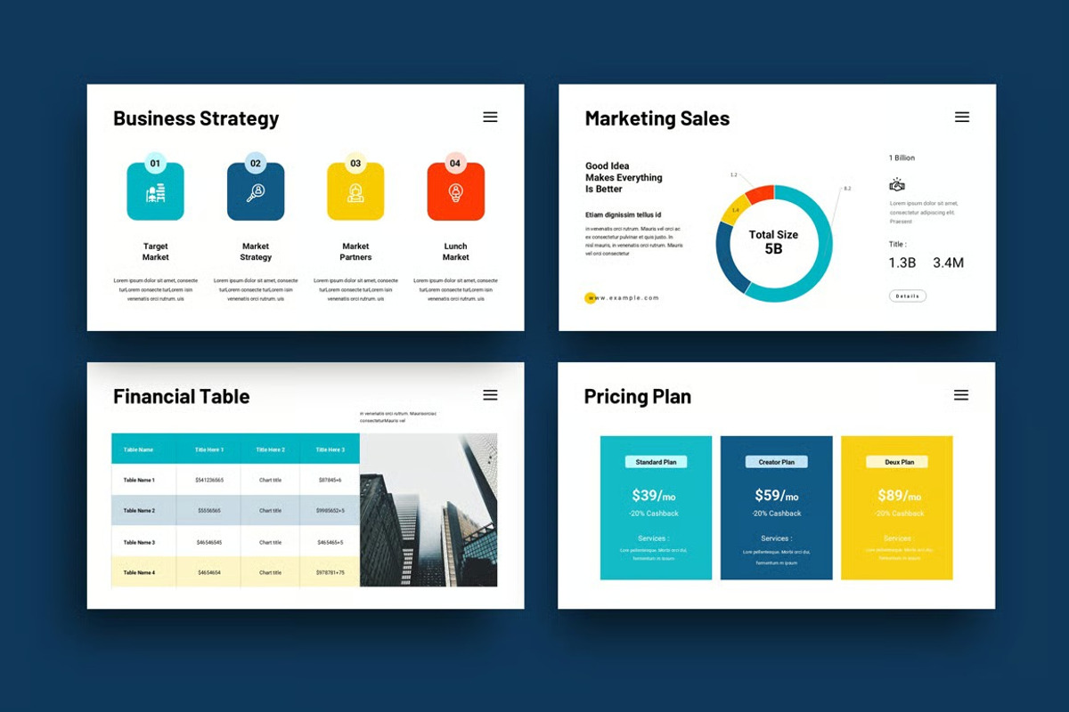 Business Plan Presentation Template Google Slides preview 3