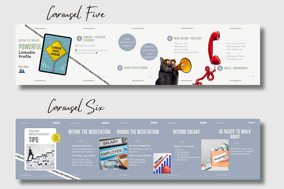 Linkedin Instagram Carousel Template preview 5