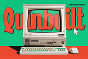 Quinbuilt - Retro Script Fonts, a Script Font by Konstantine Studio (Thumbnail 1 of 8)