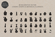 80 Ceramic Shapes Vector Elements, an Object Illustration by BAGIRA | Studio (Thumbnail 4 of 7)