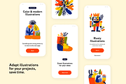 Blusty Christmas Illustrations, a Seasonal Illustration by Welovegraphics (Thumbnail 5 of 7)