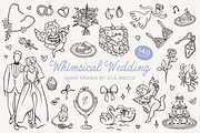 Whimsical Wedding Illustrations Set, an Object Illustration by Ola_Mazur (Thumbnail 1 of 11)