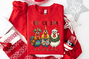 Merry Christmas, Funny Roosters PNG, an Illustration by Libby Wishes (Thumbnail 6 of 8)