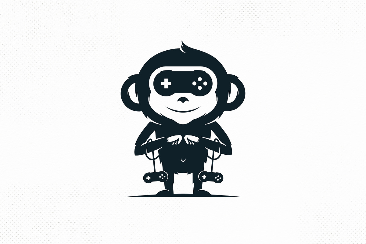 Monkey Games Vector Logo Template, a Branding & Logo Template by vectorwithin (Photo 1 of 4)