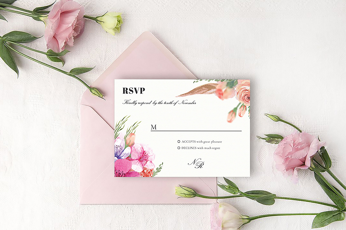 Canva Wedding Invitation Suite, an Invitation Template by DesignDevisers (Photo 4 of 12)