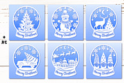 Snow Globe Papercut Bundle SVG, a Graphic by Digital_Craftyfox (Thumbnail 3 of 15)