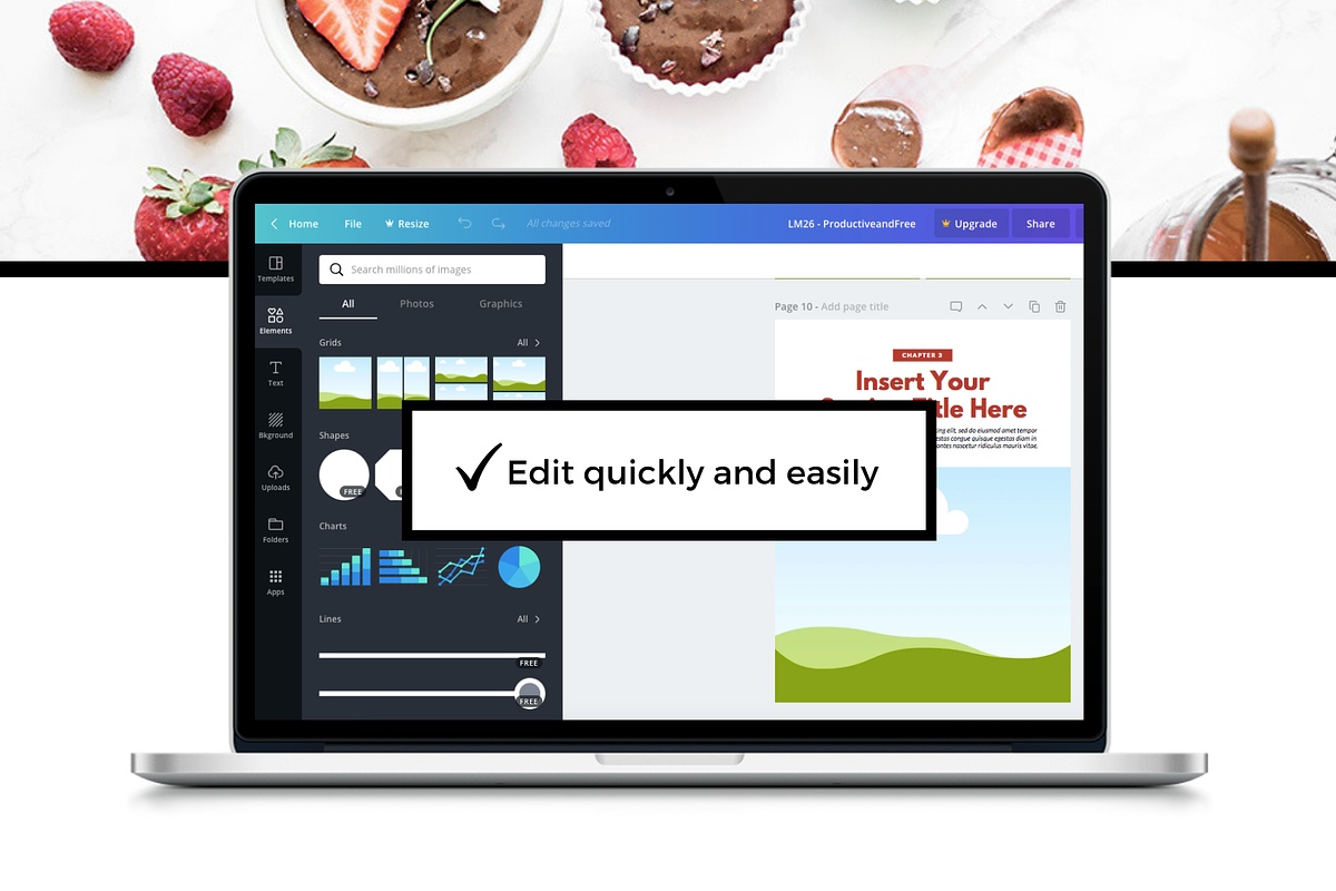 Recipe Book / Cookbook Template, a Magazine Template by ProductiveandFree (Photo 10 of 12)