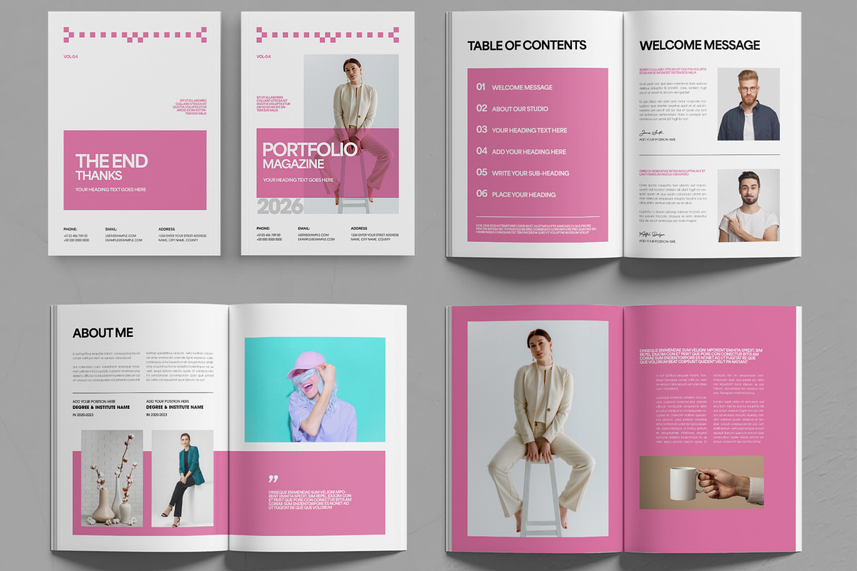 Modern Portfolio Magazine Template, a Magazine Template by MightyDesign (Photo 2 of 6)