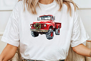 Christmas Monster Truck Sublimation, an Illustration by Pixels.Craft (Thumbnail 4 of 6)