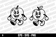 Mascot of a cheerful apple, a Food Illustration by Vectorhight (Thumbnail 3 of 3)