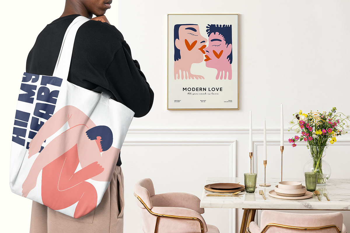Modern Love Wall Art Creator, a Decorative Illustration by Leleka.Store (Photo 12 of 16)
