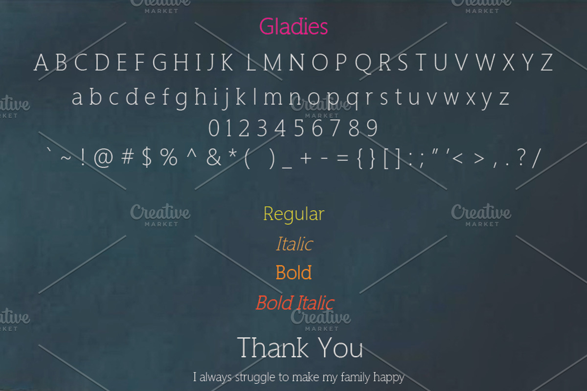 Gladies Slab Serif preview 2