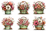 Whimsical Spring Flower Basket, an Illustration by Dream Creation (Thumbnail 3 of 6)