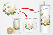 Duck Embroidery Clipart, a Graphic by Artnoy (Thumbnail 4 of 5)