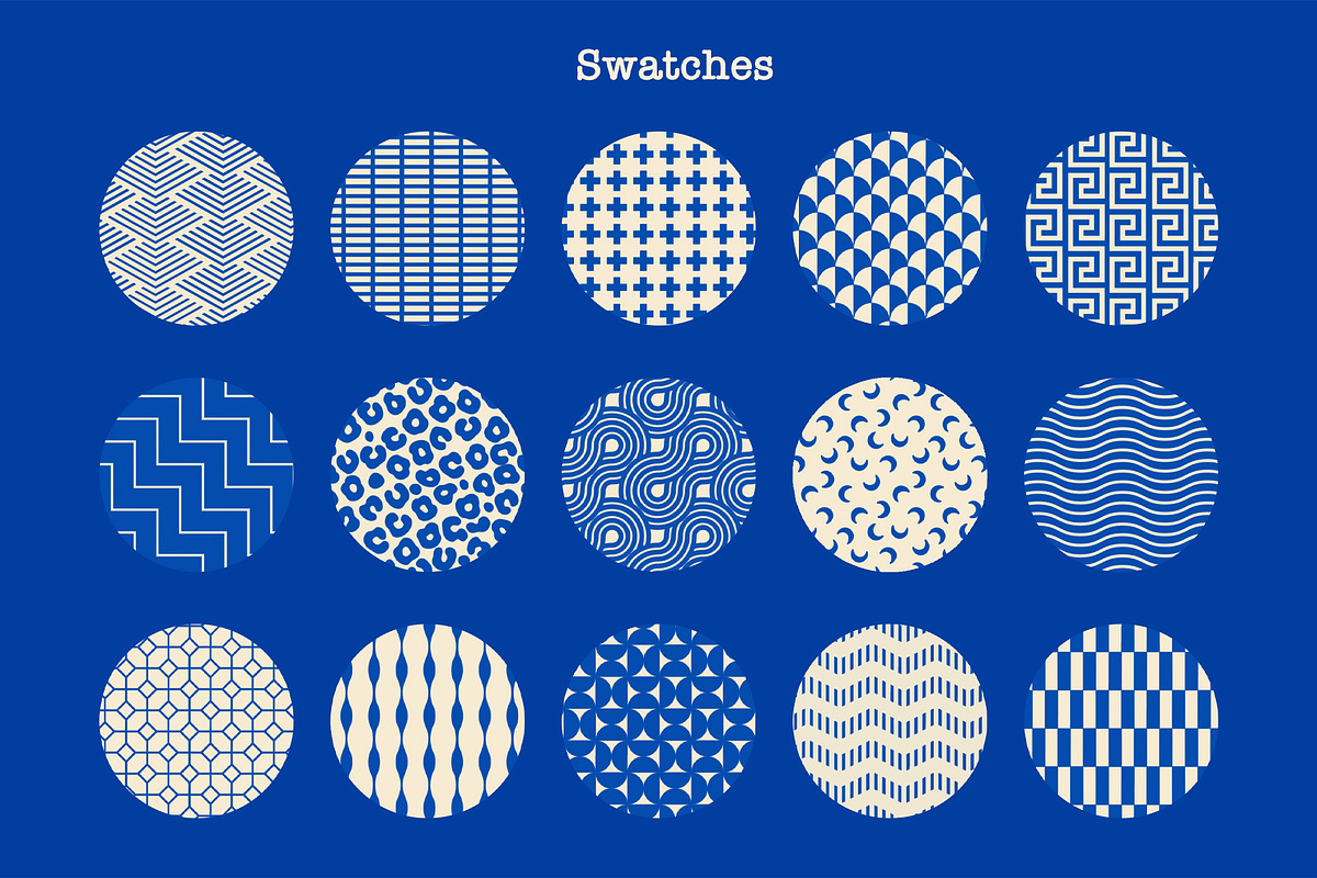 GEOMETRIC PATTERN BRUSHES PROCREATE, a Brush Add-On by seamless team (Photo 4 of 6)